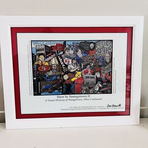 Here in Youngstown II A Visual History of Youngstown OH Lithograph by Bob Barko
